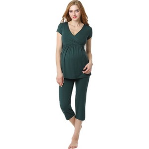 Pokkori Daily Essential Maternity Nursing Pajama Set - 1 of 4