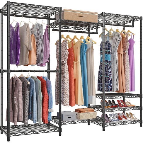 Vipek S3 I2 Heavy Duty Garment Rack With Adjustable Shoe Rack, Free  Standing Clothes Rack Custom Closet Rack, White : Target