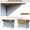 52'' Kitchen Island with Drop Leaf, Kitchen Island on Wheels With 5 Drawers, Kitchen Storage Cart, Rolling Kitchen Island Table for Dining Room - 4 of 4