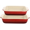 Crock Pot Artisan 2 Piece Stoneware Bake Pans in Gradient Red - 2 of 4