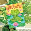 Briarwood Lane Spring House Flag 40x28 For Outdoor Peaceful Frog For Spring House Flag - 4 of 4