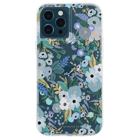 Rifle Paper Co Case For Apple Iphone 12 Pro Max Garden Party Blue Target