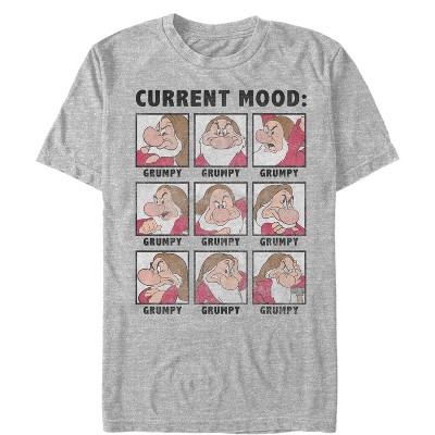 Men's Snow White And The Seven Dwarves Grumpy Current Mood T-shirt ...