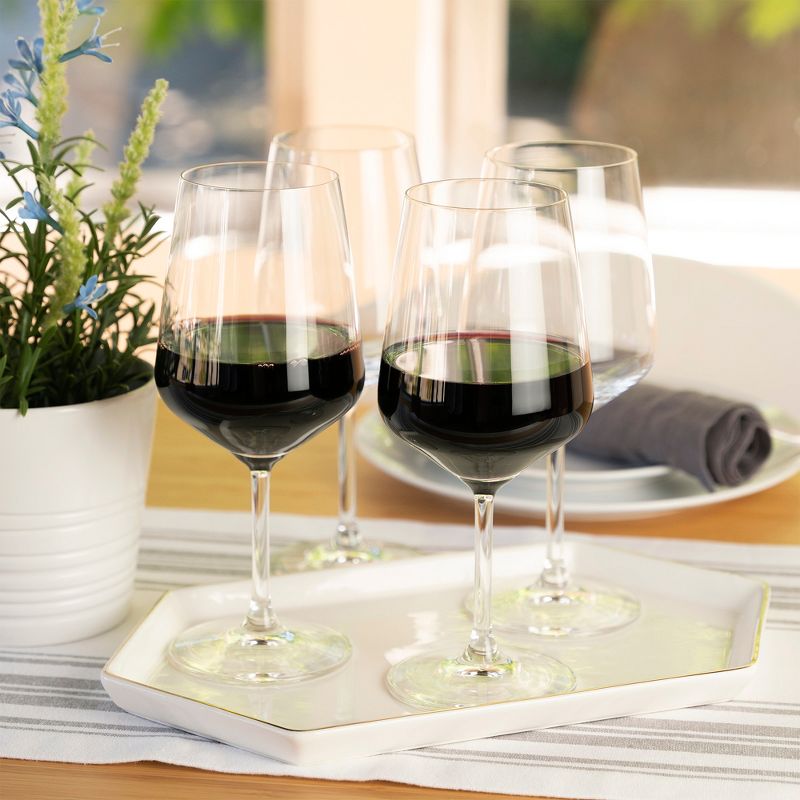 Spiegelau Style Red Wine Glasses Set of 4 - Crystal, Classic Stemmed, Dishwasher Safe, Professional Quality Red Wine Glass Gift Set - 22.2 oz, 2 of 5