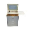 CAVINAS 3 In 1 Vanity Desk Small Vanity with Plip Top Mirror, 3 Drawers, Hidden Stool for Apartment, Bedroom - 2 of 4