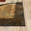 Heath Circle and Block Rug Brown/Black - 3 of 4