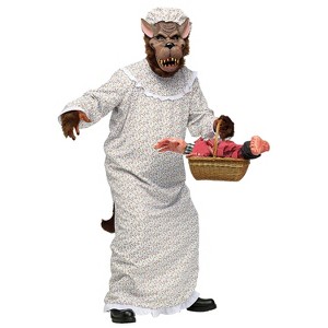 Fun World Mens Big Bad Granny Wolf Costume - XX Large/XXX Large - Multicolored - 1 of 2