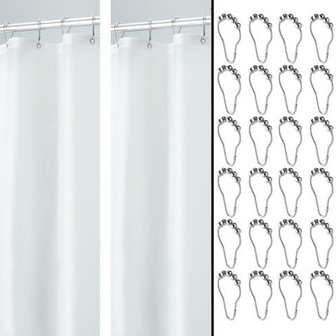 Mdesign Waterproof Vinyl Shower Curtain, Shower Curtain 72 X 84