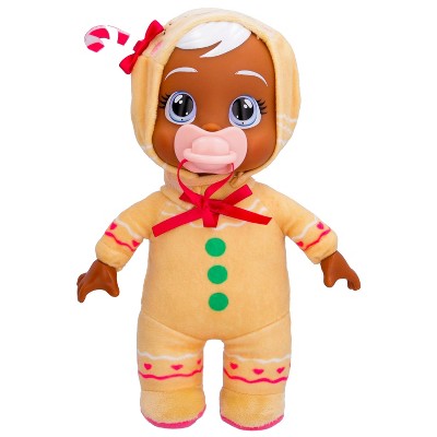 Cry Babies Tiny Cuddles Christmas Ginger with Gingerbread Themed Pajamas