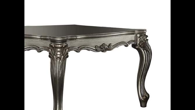 55&#34; Versailles Dining Table Antique Platinum - Acme Furniture, 2 of 6, play video