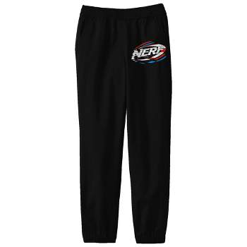 Nerf Logo Junior's Black Athletic Sweatpants