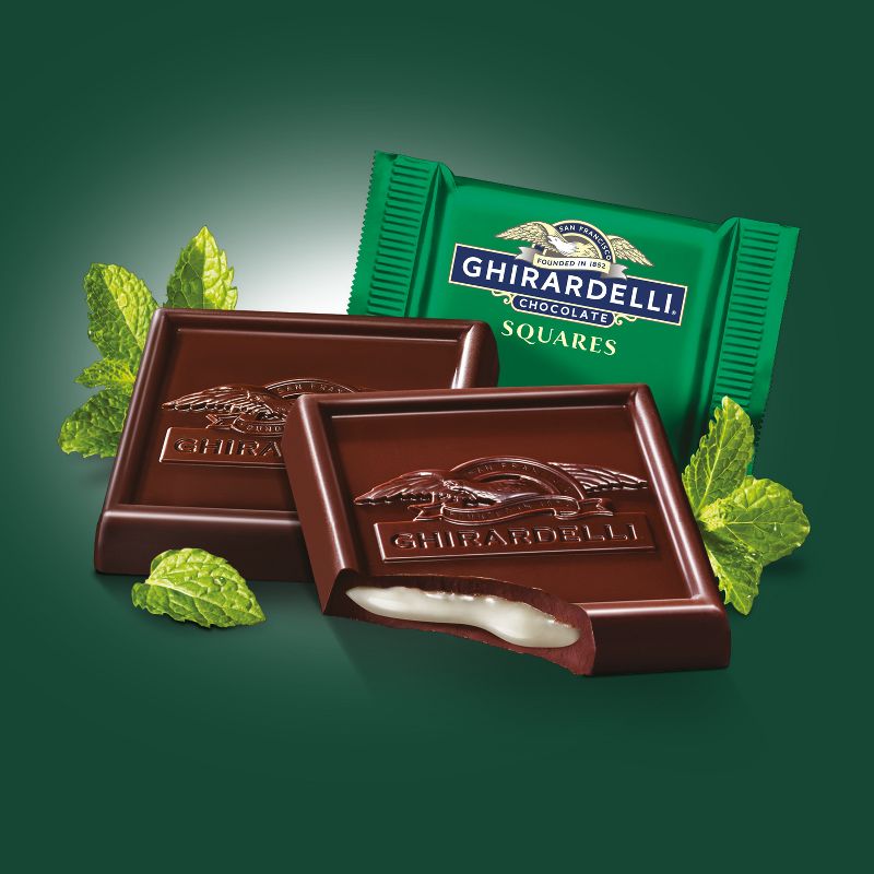Ghirardelli Dark Chocolate Mint Candy Squares - 6.38oz, 3 of 9