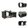 Linlock 1-Shelf Coffee Table Black Wengue - 3 of 4
