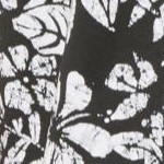 black tie dye leaf