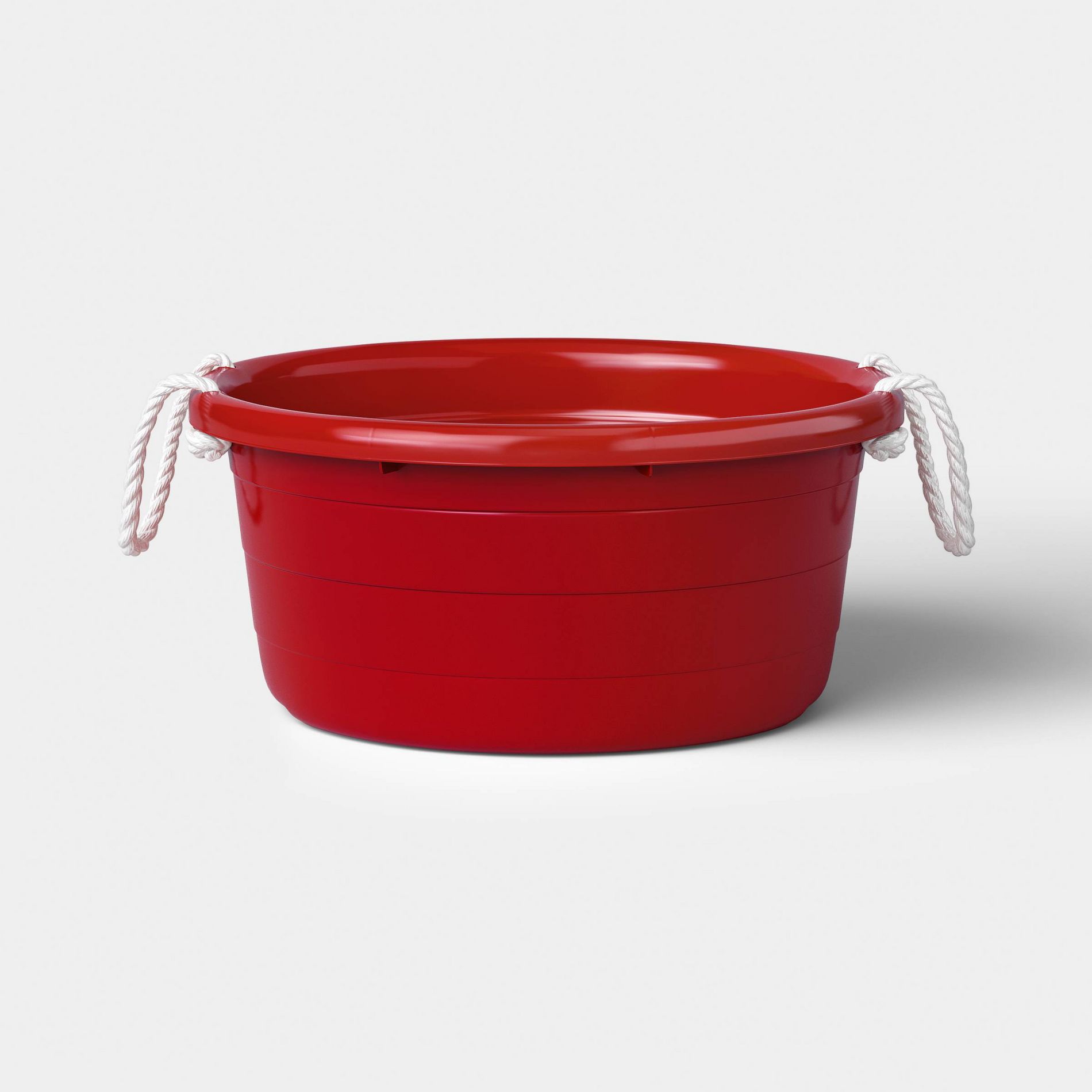 Tabletop Beverage Tub with Rope Handle Red - Room Essentials™