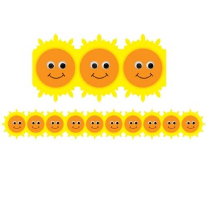 Hygloss Happy Sun Die Cut Border, 12 Strips/36 Feet (Pack of 6) - 1 of 1