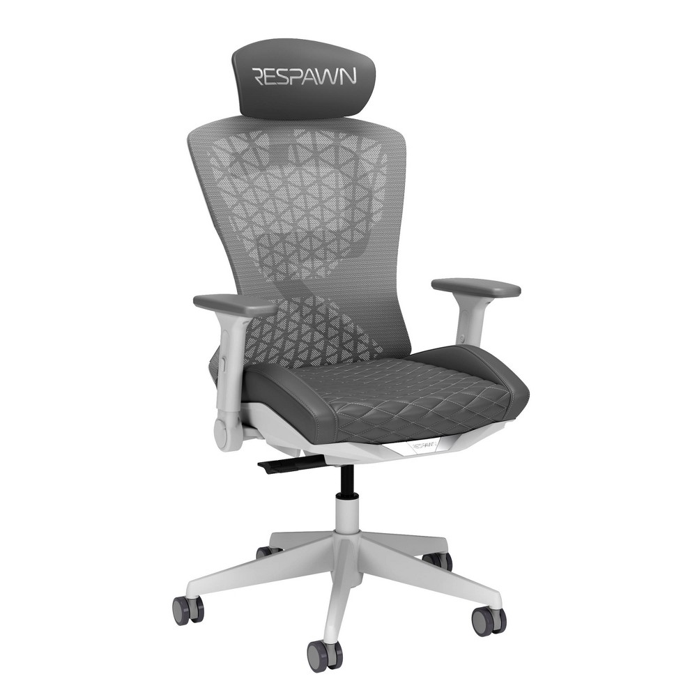 RESPAWN Spire Ergonomic Mesh Gaming Chair Ghost White: High Backrest, Cooling Gel Seat, 5-Year Warranty