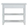 MAYEERTY Console Table with Storage Drawer Two Sturdt Shelves for Entryway Living Room Antique White - 4 of 4