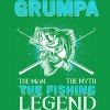 Men's Design By Humans Grumpa Man Myth Fishing Legend By HoangCathrine T-Shirt - 2 of 2