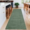Checkered Washable Area Rugs Modern Floor Mats with Non-Slip Backing - 4 of 4