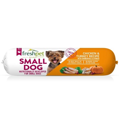 Freshpet Select Roll Small Wet Dog Chicken Turkey Recipe