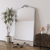 Okak 66*36/43*24in Vintage Carving Metal Frame Full Length Mirror, Oversized Floor Mirror, Arched Mirror for Colthing Shop, Dressing Room - 4 of 4