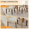 coucheta Upholstered Dining Chair, Button Backrest Chair, Wood Legs Chair, Comfortable Dining Chair, Linen Upholstered Chair - 4 of 4