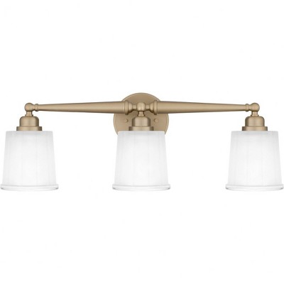 Quoizel Lighting Cecilia 3 - Light Vanity in  Bronze Gold
