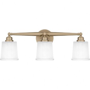 Quoizel Lighting Cecilia 3 - Light Vanity in  Bronze Gold - 1 of 1