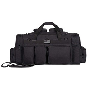 K-Cliffs Tactical Range Duffel Heavy Duty Lockable Travel Bag 33 inch Sport Gym Bag with US Flag Patch Large - 1 of 4
