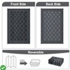 Outdoor Rug 10X14 Waterproof Reversible Plastic Straw Mats Modern Geometric Trellis Carpet Large Contemporary Border - 3 of 4