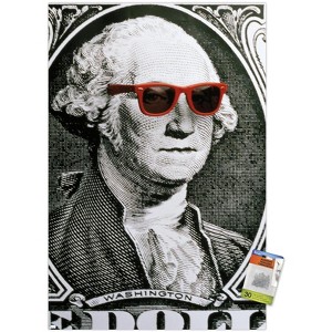 Trends International George Washington - Dollar Glasses Unframed Wall Poster Prints - 1 of 4