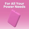GEMS USB-C to Lightning Charging Gift Set with 5000MmAh Power Bank, Cable, and Wall Charger - Soft Pink - 2 of 4