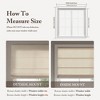 Dsvimoy Curtain Panel Galen Matte Cordless Roman Blind for Cozy Bedroom Style, Off-White, 4.29"*9.25"*8.07" - 3 of 4