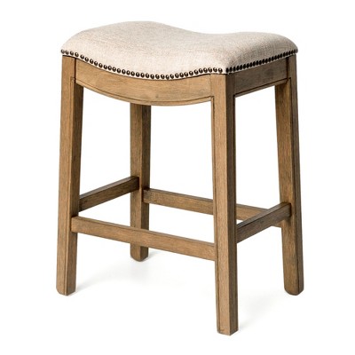 Maven Lane Adrien Backless Saddle Kitchen Stool