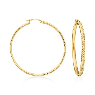 Ross-Simons 18kt Gold Over Sterling Large Hoop Earrings