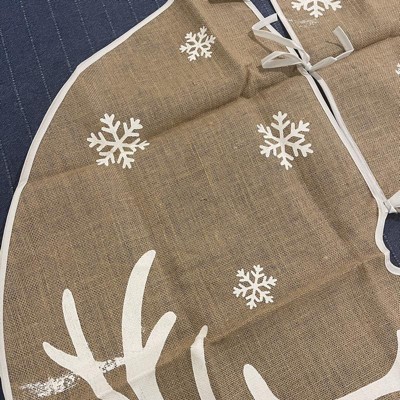 Joiedomi 48" Reindeer Snowflake Christmas Tree Skirt : Target