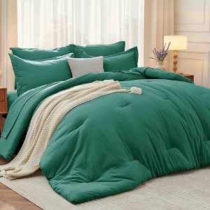 BAGOKIE 7 Pieces Bed in a Bag Comforter Set for All Season - 1 of 4