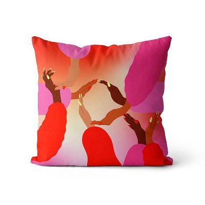 'Handful of Joy' Square Throw Pillow Cover - UNWRP