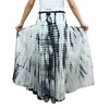 Agan Traders Women's Boho Summer Tie-dye High Waistband A Line Flared Maxi Skirt - 4 of 4