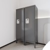 Yukimo 54" Grey Metal Storage Locker, Retro Industrial Style Single Door Cabinet with Ventilation for Gym, School, Living Room, Bedroom - 2 of 4