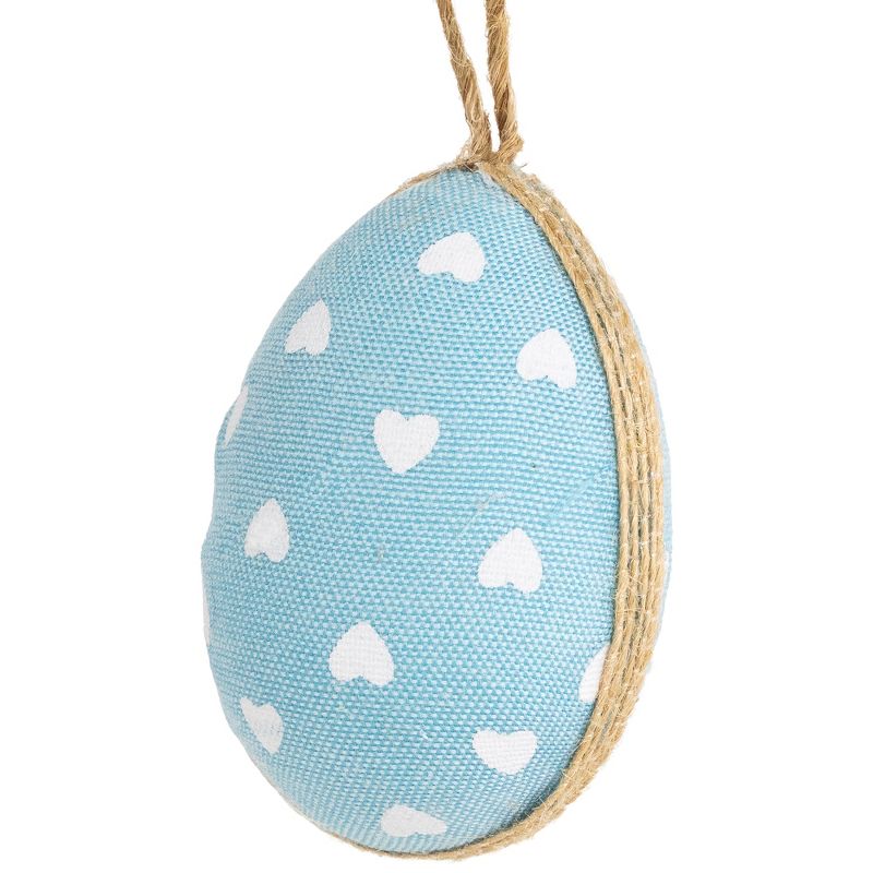 Northlight Easter Egg Ornament Decorations - 5.75" - Blue - Set of 6, 3 of 6