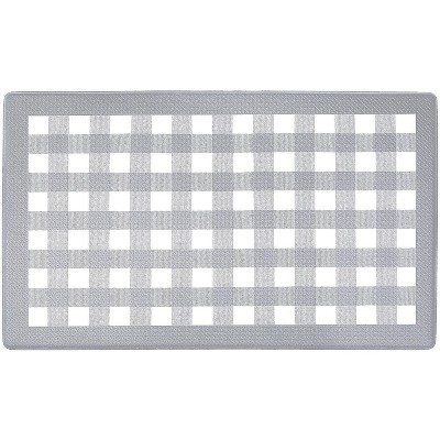 Kate Aurora Heavy Duty Embossed Non Slip Memory Foam Kitchen Mats - 30in W  X 18in L, Gray : Target