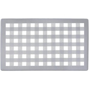 Kate Aurora Country Farmhouse Gray & White Oversized Premium Anti Fatigue Memory Foam Kitchen Floor Mat - 18" (W) x 30" (L) - 1 of 3