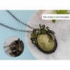 Anna-Kaci Vintage Inspired Crystal Rhinestone Victorian Lady Cameo Brooch Pin Maiden Flower Ribbon Bow Pendant - 4 of 4