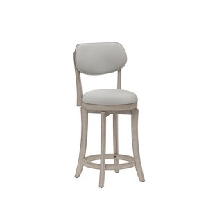 Sloan Swivel Counter Height Barstool Gray - Hillsdale Furniture - 1 of 4