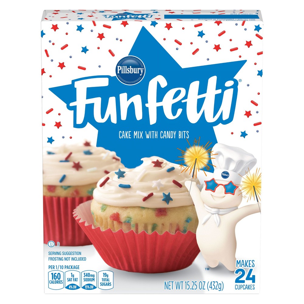 UPC 051500603406 product image for Pillsbury Stars & Stripes Funfetti Cake Mix - 15.25oz | upcitemdb.com