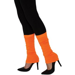 Forum Novelties Leg Warmers (Neon Orange) - 1 of 1