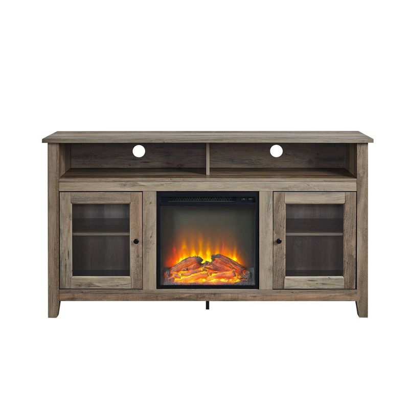 Ackerman Modern Transitional Tall with Electric Fireplace TV Stand for TVs up to 65" - Saracina Home, 4 of 15