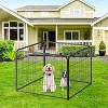 FDW Dog Playpen Kennel - 4 Panels, 24 Inch Height, Indoor/Outdoor Folding Metal Portable Puppy Exercise Pen, Heavy Duty Dog Fence for Yard, Camping - - 2 of 4